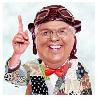 Paul Hutchinson Caricature Chubby Brown