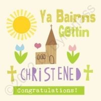 Geordie Card - Christening