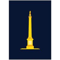 Grey's Monument Pop Art Card