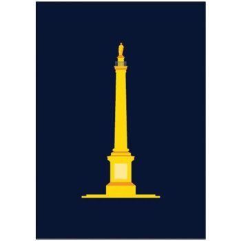 Grey's Monument Pop Art Card