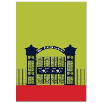Alnwick Poison Garden Pop Art Card