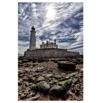 St Mary's Lighthouse Photo Print by Daniel Dent