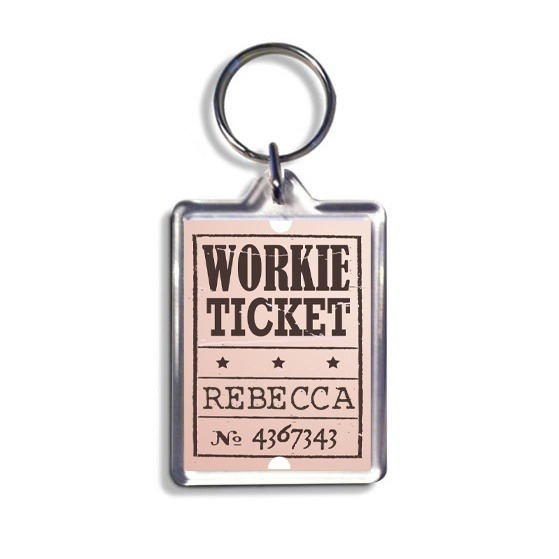 Geordie Keyring - Workie Ticket