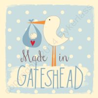 Made in Gateshead New Baby Boy Card