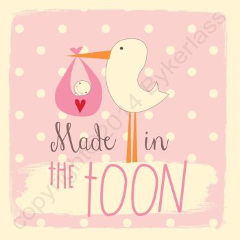 Made in The Toon New Baby Girl Card
