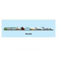 Wearside Skyline Sunderland MyWorld Fridge Magnet