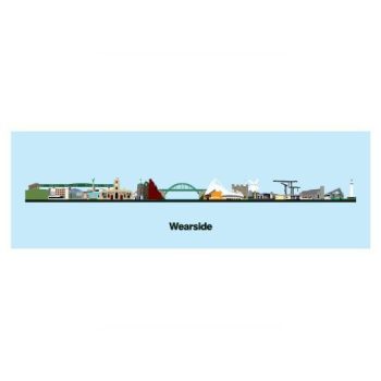 Wearside Skyline Sunderland MyWorld Fridge Magnet