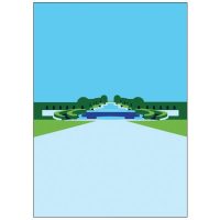 Alnwick Cascade Pop Art Card