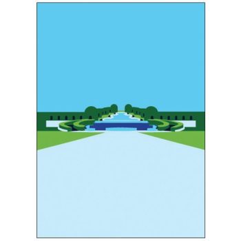 Alnwick Cascade Pop Art Card