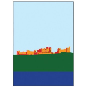 MyWorld Alnwick Castle Pop Art Card