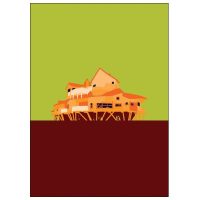 MyWorld Alnwick Tree House Pop Art Card