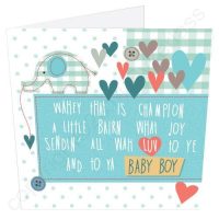 Geordie Poetry New Baby Card