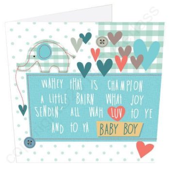 Geordie Poetry New Baby Card