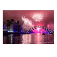 Newcastle Tyne Bridge and Quayside Fireworks