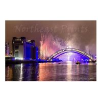 Newcastle Tyne Bridge and Quayside Fireworks