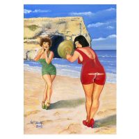 North East Saucy Seaside Postcard - Marsden Rock