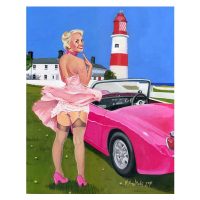 North East Saucy Seaside Postcard - Souter Lighthouse - Marsden, Sunderland