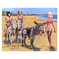 North East Saucy Seaside Postcard - Tynemouth Longsands