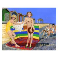 North East Saucy Seaside Postcard - Blyth