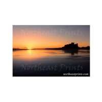 Bamburgh Castle Sunrise Print