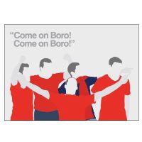 Middlesbrough Fan Pop Art Card