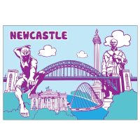 Newcastle Icons - A5 Glossy Card