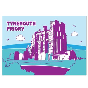 Tynemouth Priory - A5 Glossy Card