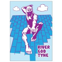 River God Tyne - A5 Glossy Card