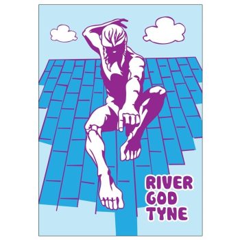 River God Tyne - A5 Glossy Card
