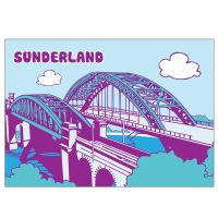 Sunderland Icons (Bridges) - A5 Glossy Card