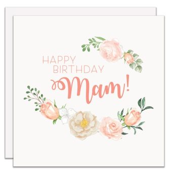Happy Birthday Mam Card