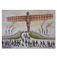 Lowry Angel Of The North Magnet