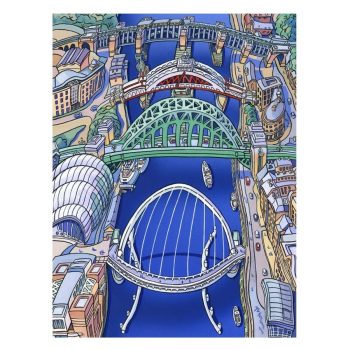 River Tyne & Bridges Fridge Magnet