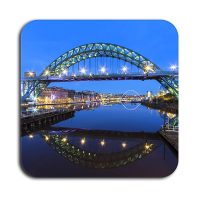 Newcastle Quayside Photo Coaster - Tyne Bridge Evening