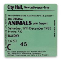 Newcastle City Hall Tickets Coaster - The Original Animals