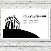 Penshaw Monument Facts Tea Towel