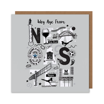 Wey Aye From Newcastle Card