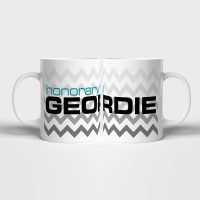 Honorary Geordie Mug - Grey Zigzag Design