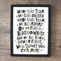 We Play In Black & White Signed Print