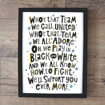 We Play In Black & White Signed Print