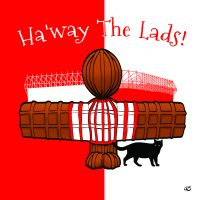 Wor Angel Card - Ha'way The Lads!