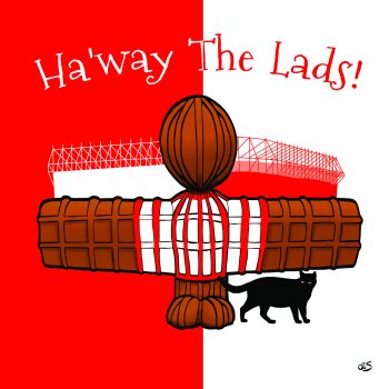 Wor Angel Card - Ha'way The Lads!