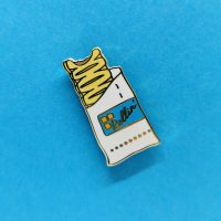 Sausage Roll Enamel Pin Badge