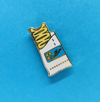 Sausage Roll Enamel Pin Badge