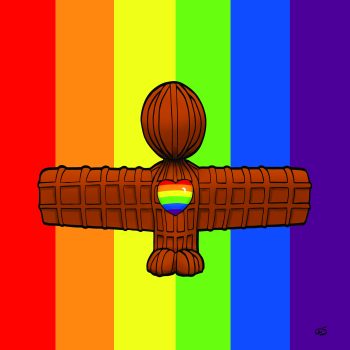 Wor Angel Card - Rainbow Heart Angel