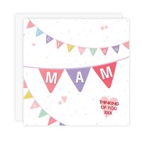 Mam Card - Love You Mam (Thinking Of You - Bunting)