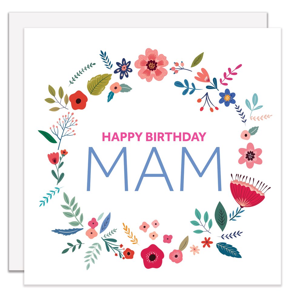 Mam Card Happy Birthday Spring Flowers North East Gifts Mam Card Happy Birthday Spring Flowers North East Gifts