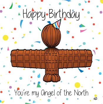 Wor Angel Card - Happy Birthday