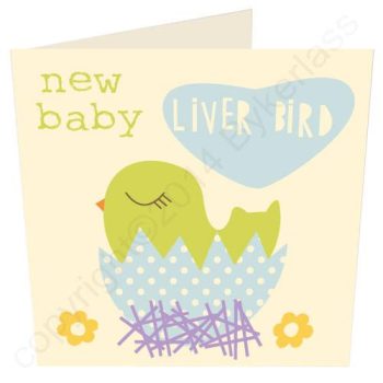 TO CLEAR: Baby Liver Bird Boy - Scouse Card (Small)
