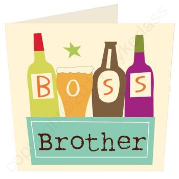 TO CLEAR: Boss Brother - Scouse Card (Small)